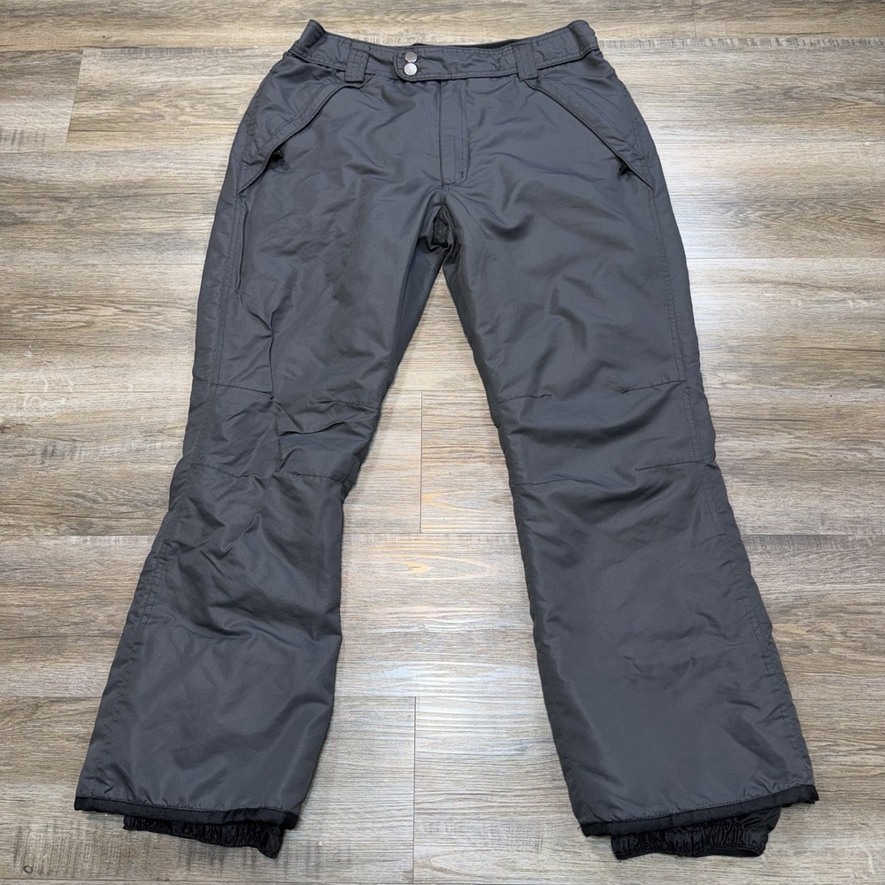 IceBurg Outerwear Black Insulated Ski Snow Pants Mens Large